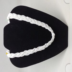 Vintage‎ White Multi Strand Beaded Necklace